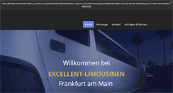 Desktop Screenshot of excellent-limousinen.de