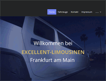 Tablet Screenshot of excellent-limousinen.de